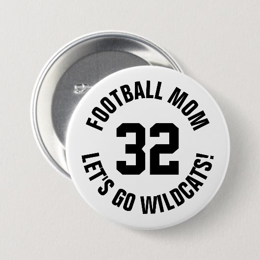 Mama Jersey Nummer Button (Vorne & Hinten)