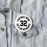 Mama Jersey Nummer Button<br><div class="desc">Freuen Sie sich auf Ihr Lieblings-Sportteam, Ihren Fußballspieler oder zeigen Sie einfach Ihren Schulstolz mit einem personalisierten Spirituosenknopf! Fügen Sie Ihren Schulnamen hinzu oder personalisieren Sie ihn mit einem Spielernamen und Jersey-Nummer. Ideal für Fußball, Basketball, Baseball und Fußball! Erstellen Sie individuelle Buttone für das ganze Team, Cheerleader, Eltern und Geschwister,...</div>
