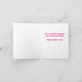 Mama Jobs Anpassbare Text Muttertag Karte (Innenseite)