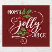 Mama Jolly Saft Weihnachtsjubiläum Bierflasche Bierflaschenetikett (Einzelnes Label)
