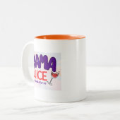 MaMa Juice - Nachbereitung & Weinbereitung Zweifarbige Tasse (Vorderseite Links)
