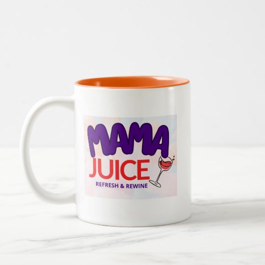 MaMa Juice - Nachbereitung & Weinbereitung Zweifarbige Tasse (Links)
