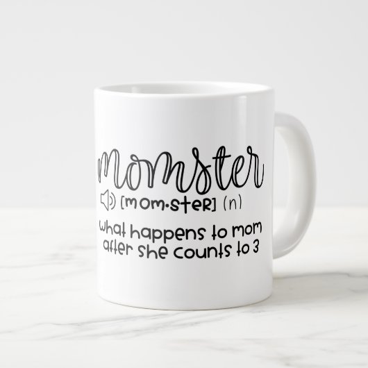 Mama - Jumbo-Tasse (Vorderseite Rechts)