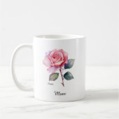 Mama Juni Geburtsblume Rose Kaffeetasse (Links)