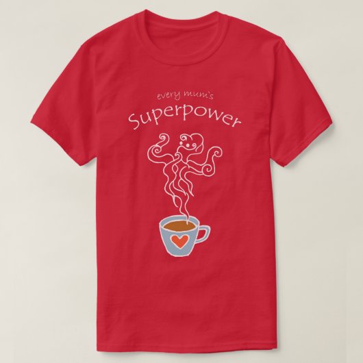 Mama Kaffee Mutter Kaffee-Cup Koffein T-Shirt (Design vorne)