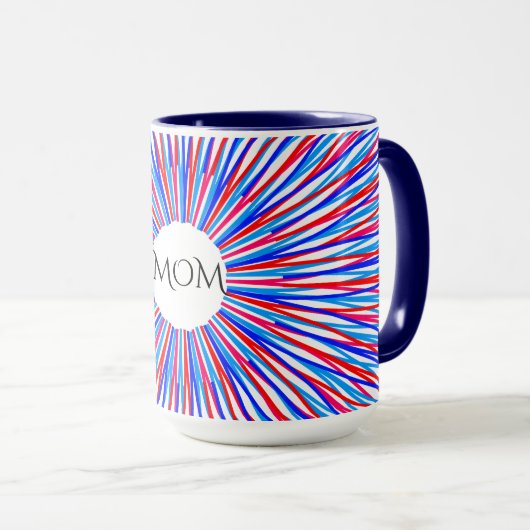 "MAMA" Kaffee oder Tee ZWEI TONED Tasse. Tasse (VorderseiteRechts)