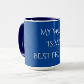 "MAMA" Kaffee oder Tee ZWEI TONED Tasse. Tasse (Vorderseite Links)