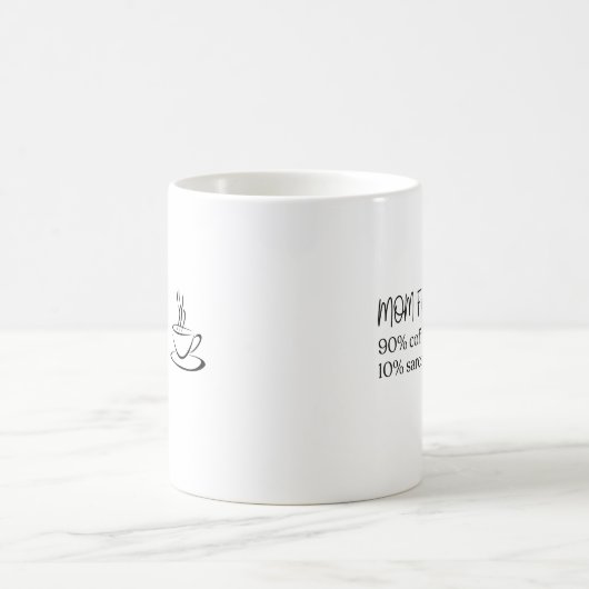Mama-Kaffee-Silhouette Kaffeetasse (Mittel)