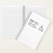 Mama-Kaffee-Silhouette Notizblock (Innen)