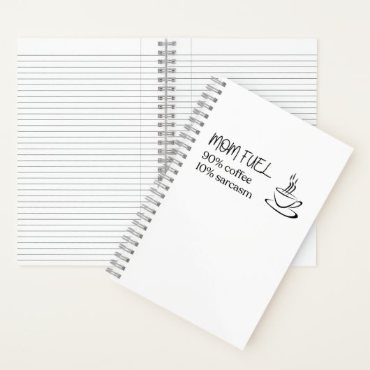 Mama-Kaffee-Silhouette Notizblock (Innen)