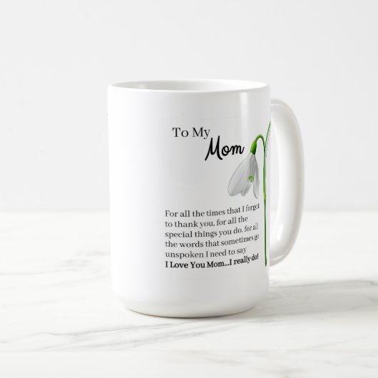 Mama Kaffee Tasse (VorderseiteRechts)