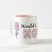 Mama-Kaffee-Tasse der Welt beste Zweifarbige Tasse (Vorderseite Links)