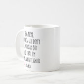 Mama Kaffee Tasse, Lieblingskind, personalisierte Kaffeetasse (Vorderseite Links)