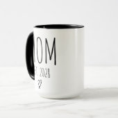 Mama Kaffeemaschine Tasse für Mama, Babyduschgesch (Vorderseite Links)