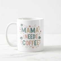 Mama Kaffeetasse | Florale Muttertags Keramiktasse