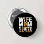 Mama kämpfen Leukämie Bewusstsein Button (Vorne & Hinten)