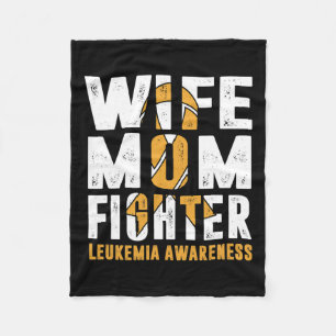 Mama kämpfen Leukämie Bewusstsein Fleecedecke