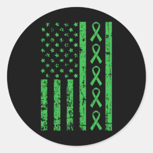 Mama Kämpfen polyzystische Nierenerkrankung Pkd Aw Runder Aufkleber