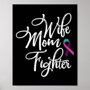 Mama Kämpfen Schilddrüsenkrebs Bewusstsein 2 Poster
