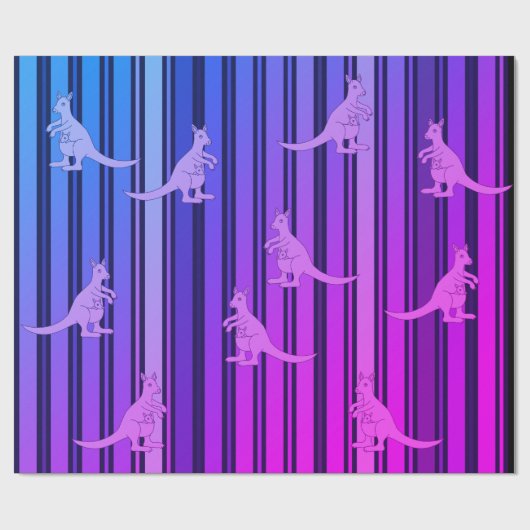 Mama Kangaroo Geschenkpapier (Flach)