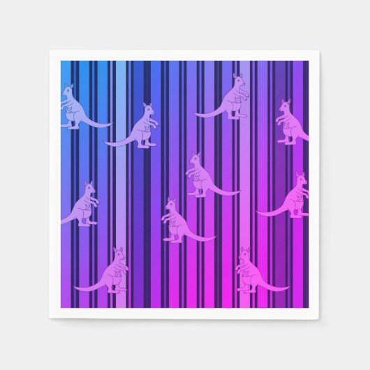 Mama Kangaroo Serviette (Vorderseite)