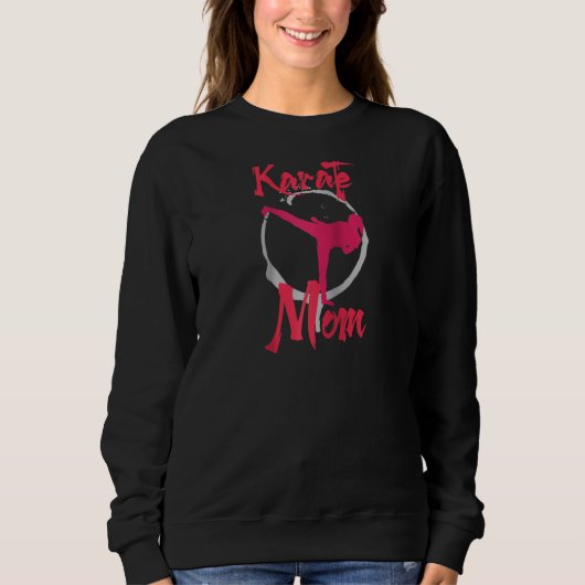 Mama Karate Raglan Sweatshirt (Vorderseite)