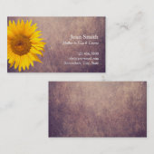 Mama kardiert Vintage Land-Sonnenblume Telefonnummerkarte (Vorne/Hinten)