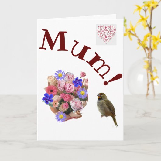 Mama! Karte (Gelbe Blume)