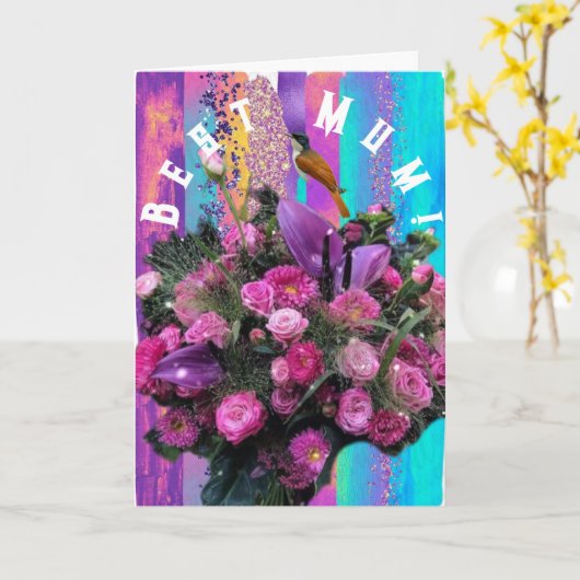 Mama! Karte (Gelbe Blume)