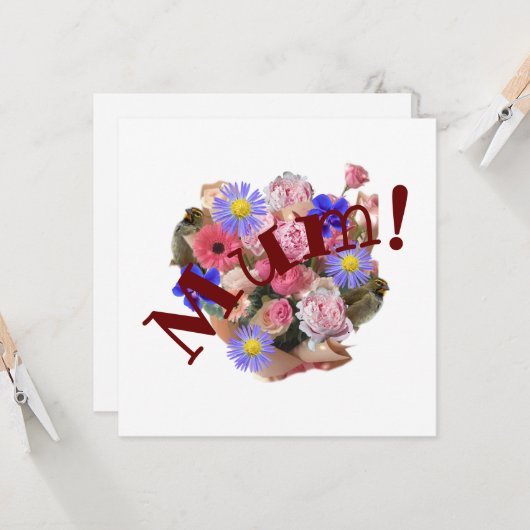 Mama Karte (Vorderseite/Rückseite Beispiel)