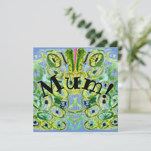 Mama! Karte (Stehend Vorderseite)