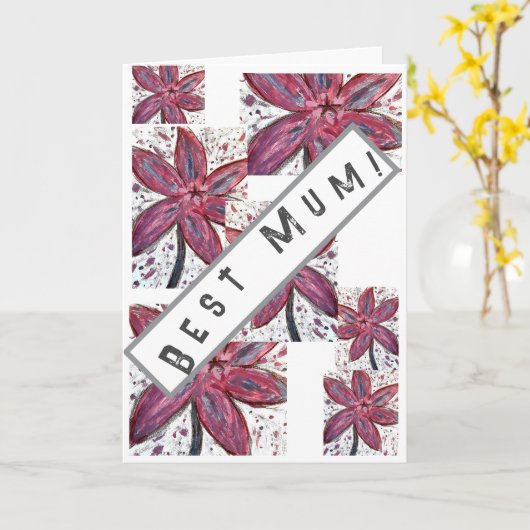 Mama! Karte (Gelbe Blume)