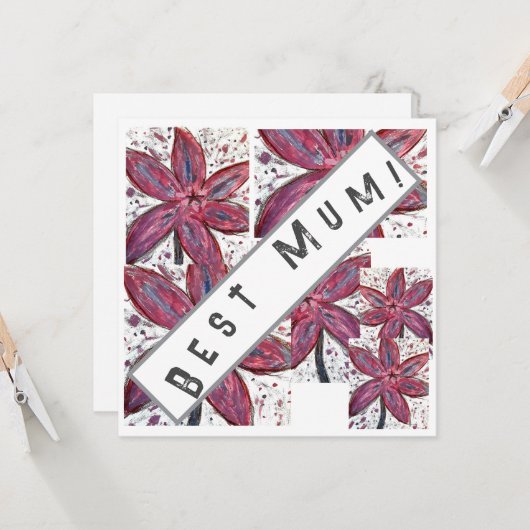 Mama! Karte (Vorderseite/Rückseite Beispiel)