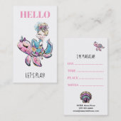 *~* Mama-Karte - HALLO Visitenkarte (Vorne/Hinten)