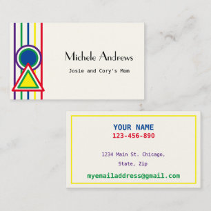 Mama-Kartenkartentext wiedergeben Visitenkarte