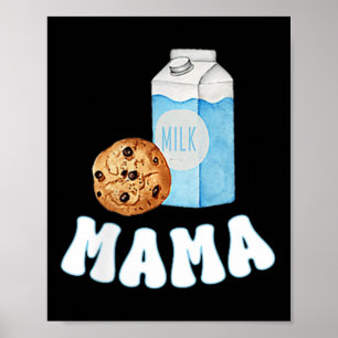 Mama Kekse Milch Süße Eins 1. Geburtstag Familie M Poster