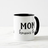 Mama kennt beste Kaffee-Tasse Tasse (VorderseiteRechts)