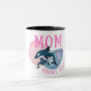 Mama kennt den Tag der Mütter mit dem besten Orca  Tasse