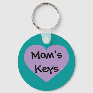 Mama Keys Lavender Heart Schlüsselanhänger