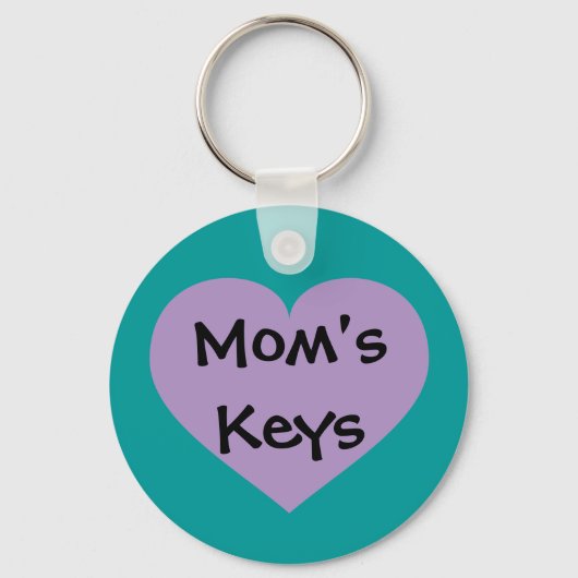 Mama Keys Lavender Heart Schlüsselanhänger (Vorderseite)