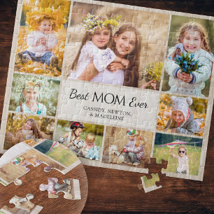 Mama Kinder Foto Collage Puzzle