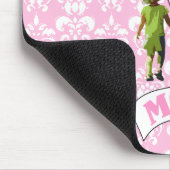 Mama, Kinder mit herzförmigen Ballons Mousepad (Ecke)