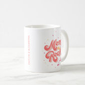 Mama Kinder Name Personalisierte Typografie Tasse (VorderseiteRechts)