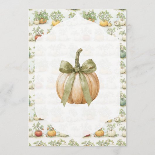 Mama Kinderdusche und Kürbisdusche Menükarte (Rückseite)