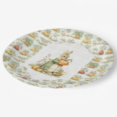 Mama Kinderdusche und Kürbisdusche Pappteller (Schrägansicht)