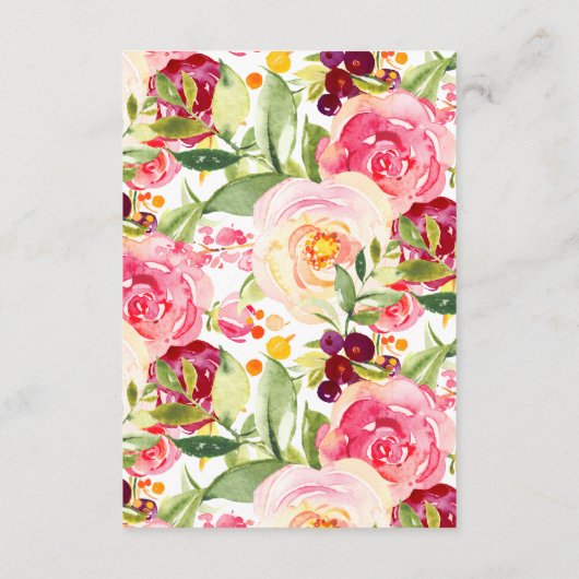 Mama Kindermädchen Fox Duschdusche Windeln Raffle Begleitkarte (Rückseite)