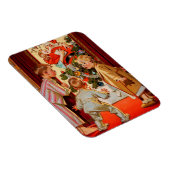 Mama Kisses Santa Claus Magnet (Rechte Seite)