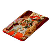 Mama Kisses Santa Claus Magnet (Linke Seite)