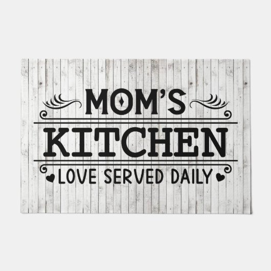 Mama Kitchen Lieblingskunst Fußmatte (Vorderseite)