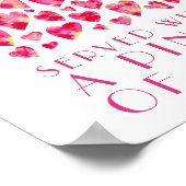 Mama Kitchen Pink Liebe Zitat Kunst Poster (Ecke)